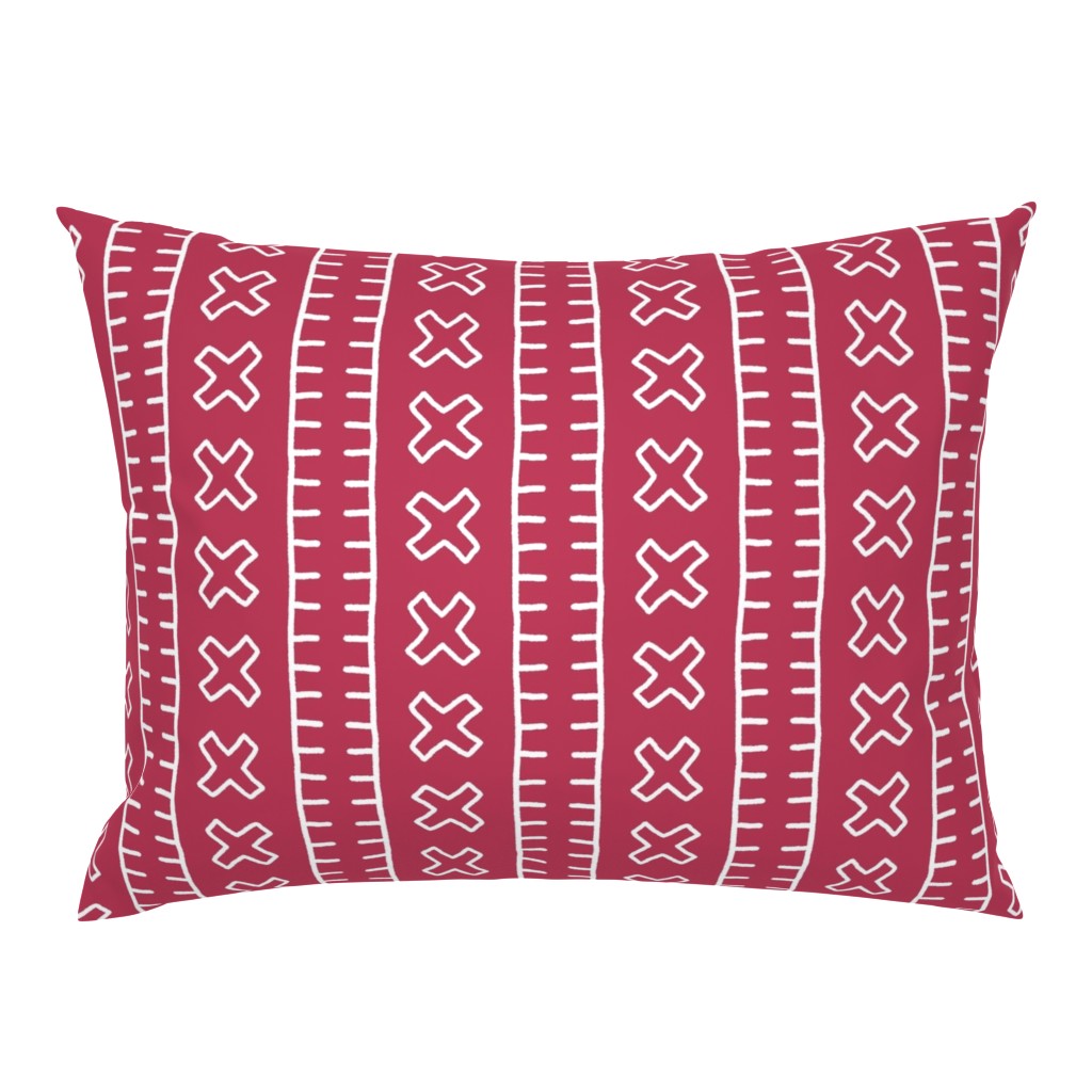 African Mud Cloth // Magenta // Large