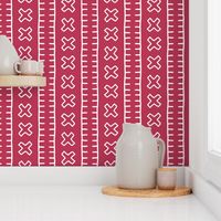 African Mud Cloth // Magenta // Large