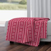 African Mud Cloth // Magenta // Large