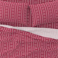 African Mud Cloth // Magenta // Large