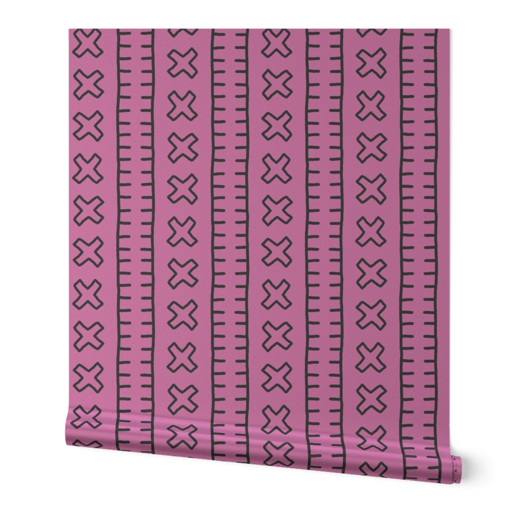 African Mud Cloth // Peony // Large