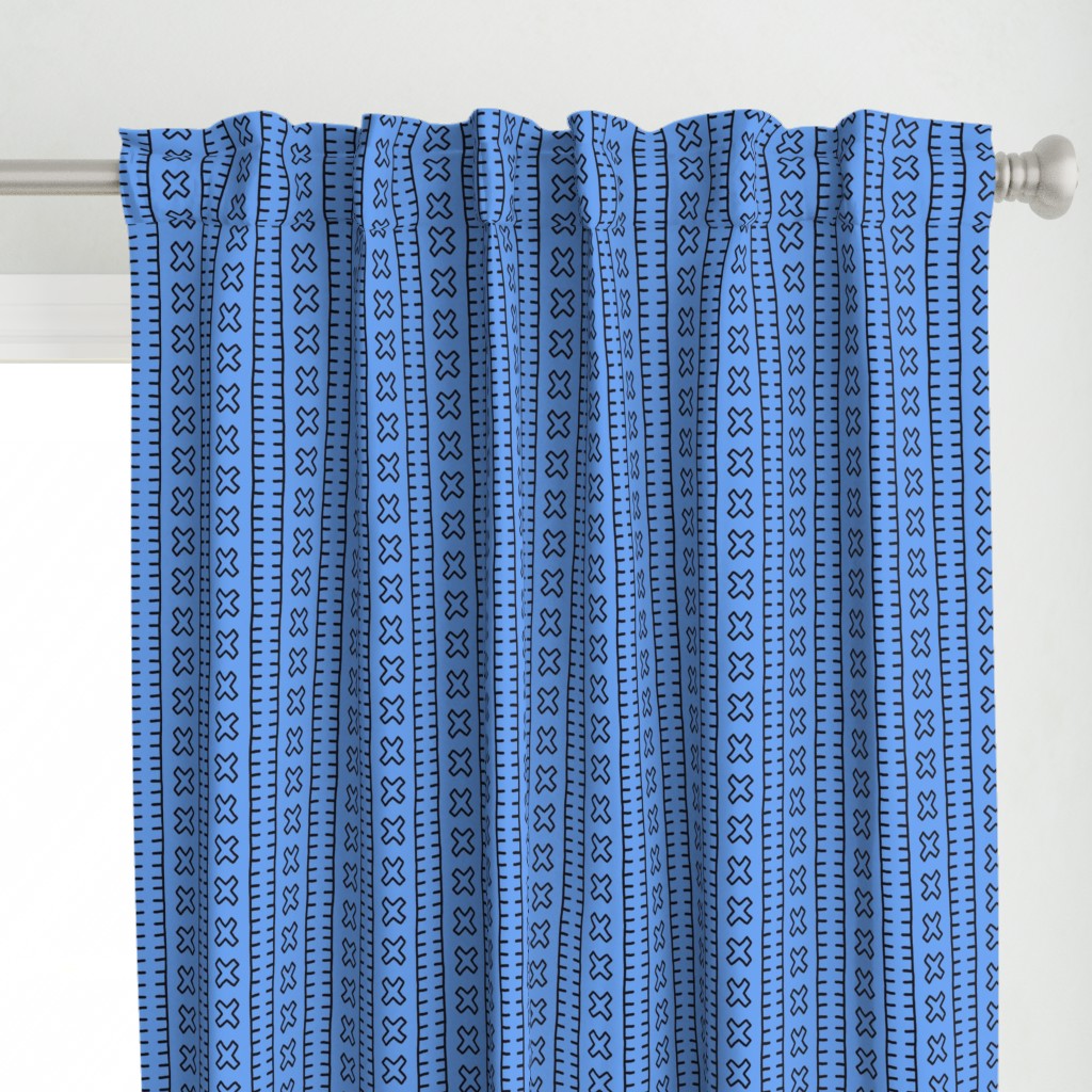 African Mud Cloth // Blue // Small