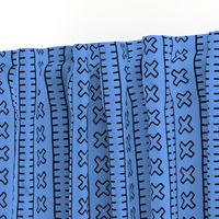 African Mud Cloth // Blue // Small