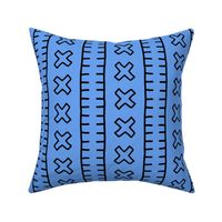 African Mud Cloth // Blue // Large