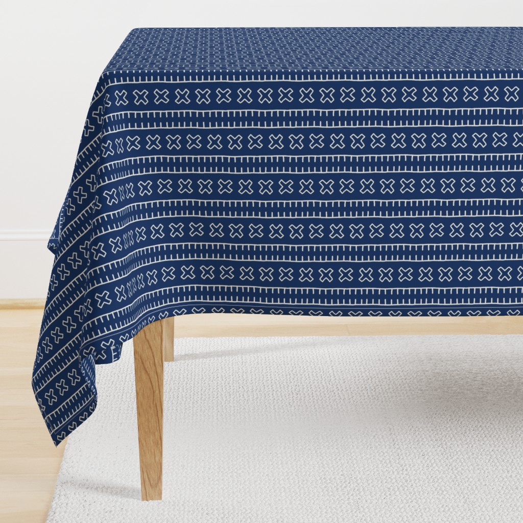 African Mud Cloth // Navy // Small