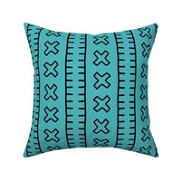 African Mud Cloth // Turquoise // Large