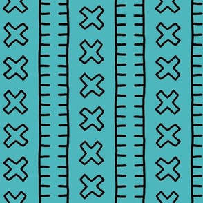 African Mud Cloth // Turquoise // Small