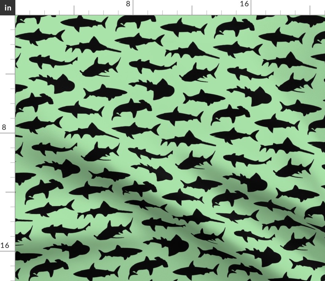 Sharks - Light Green // Small