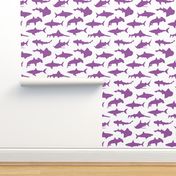 Purple Sharks // Large