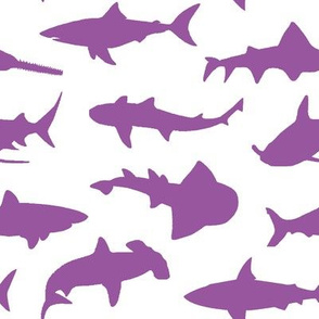 Purple Sharks // Large