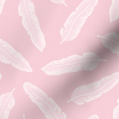 Pink tropical leaves 