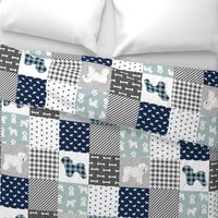 bichon frise pet quilt b dog breed quilt fabric wholecloth cheater quilt