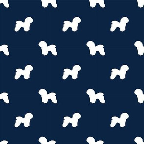 bichon frise pet quilt b dog breed quilt fabric coordinate silhouette