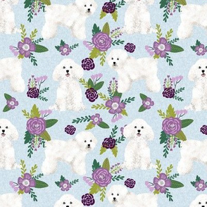 bichon frise pet quilt c dog breed quilt fabric coordinate floral