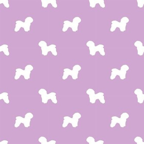 bichon frise pet quilt c dog breed quilt fabric coordinate silhouette