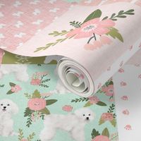 bichon frise pet quilt d dog breed quilt fabric wholecloth cheater quilt