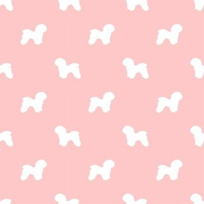 bichon frise pet quilt d dog breed quilt fabric coordinate silhouette
