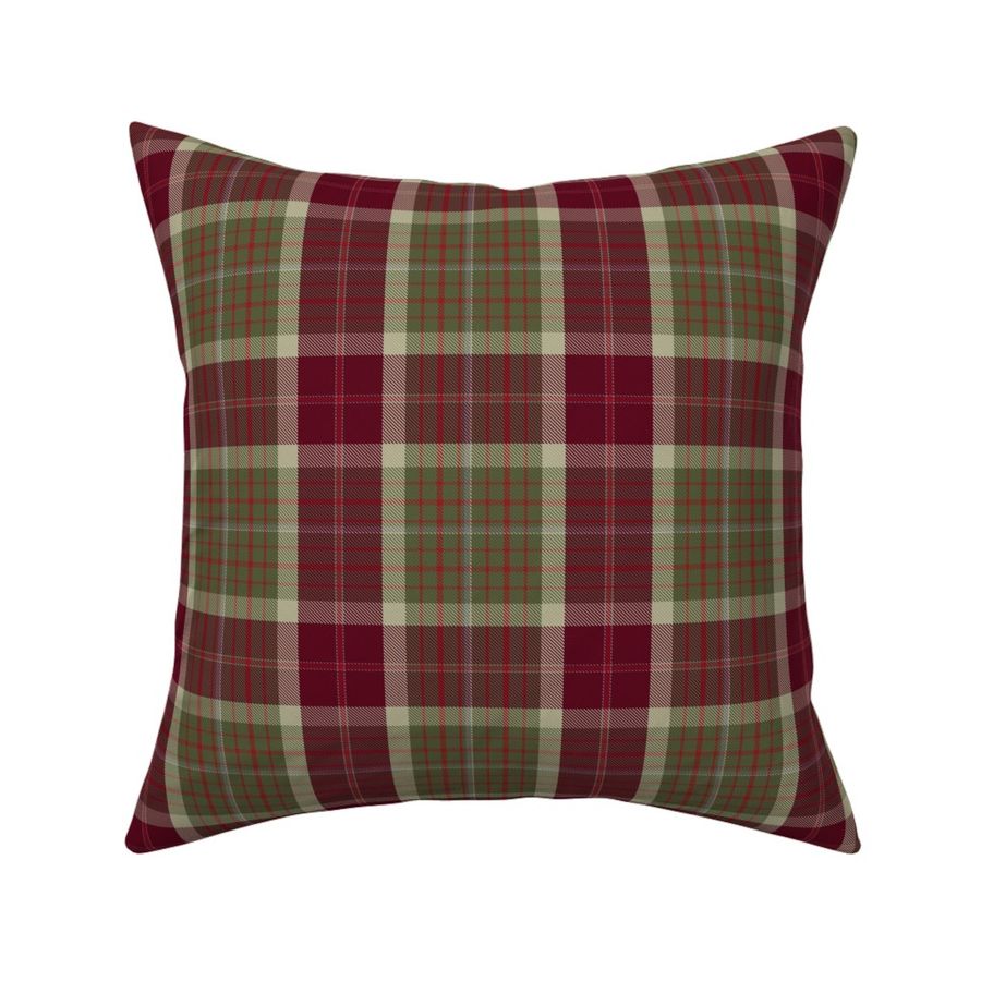 Red Thistle Scottish Tartan Fabric | Spoonflower