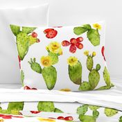 Bright Cacti - Extra Large Print - Desert Cactus - Prickly Pear