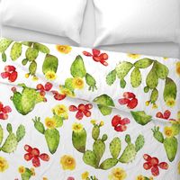 Bright Cacti - Extra Large Print - Desert Cactus - Prickly Pear