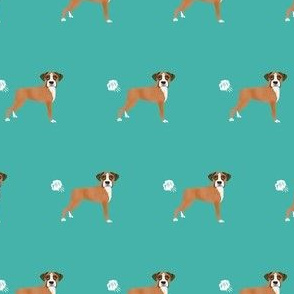 boxer dog breed fabric funny fart boxers teal