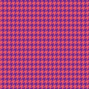 Purple Pink Houndstooth Small 