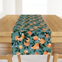 Dear Clementine oranges - teal