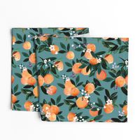 Dear Clementine oranges - teal