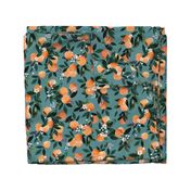 Dear Clementine oranges - teal