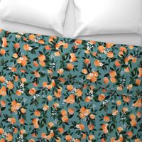 Dear Clementine oranges - teal