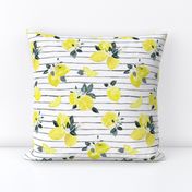 Citrus + Flowers lemon stripe