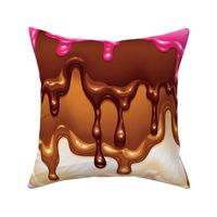 Chocolate Sauce 24x24 LARGE pattern