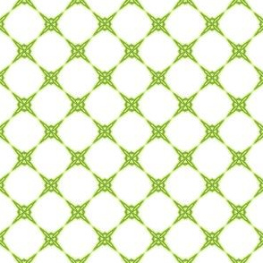 Green & White Diamond pattern