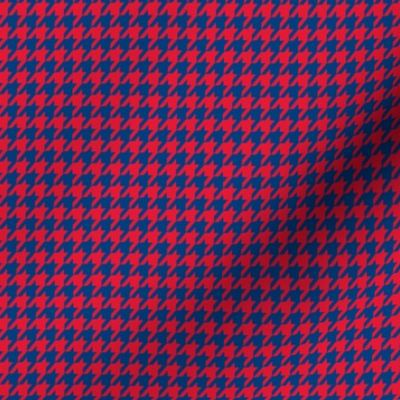 Houndstooth Red and Navy Small