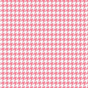 Flamingo Pink Houndstooth Small