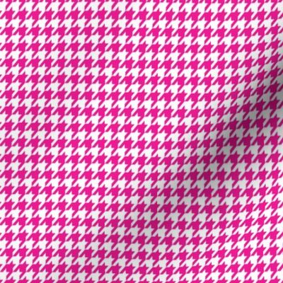 Pink and White Houndstooth Small 