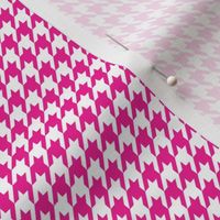 Pink and White Houndstooth Small 