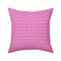 Pink and White Houndstooth Small 