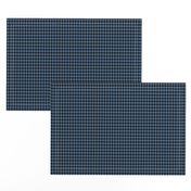 Medium Blue and Black Houndstooth Small