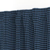 Medium Blue and Black Houndstooth Small