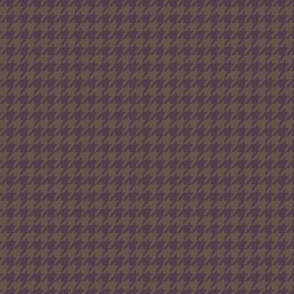 Eggplant Purple Houndstooth Small