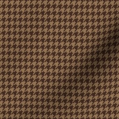 Beige and Brown Houndstooth Small