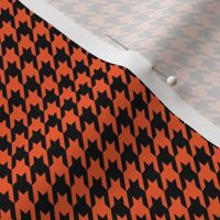 Orange and Black Houndstooth Small