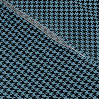 Light Blue and Black Houndstooth Small 