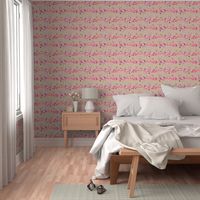 flamingo repeat on beige smaller scale