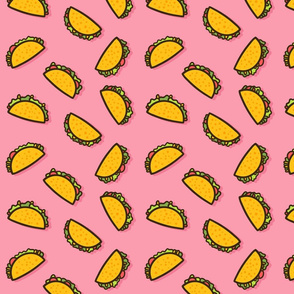 Pink Taco Fabric, Wallpaper and Home