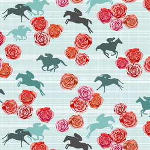 Races And Roses Mint Red