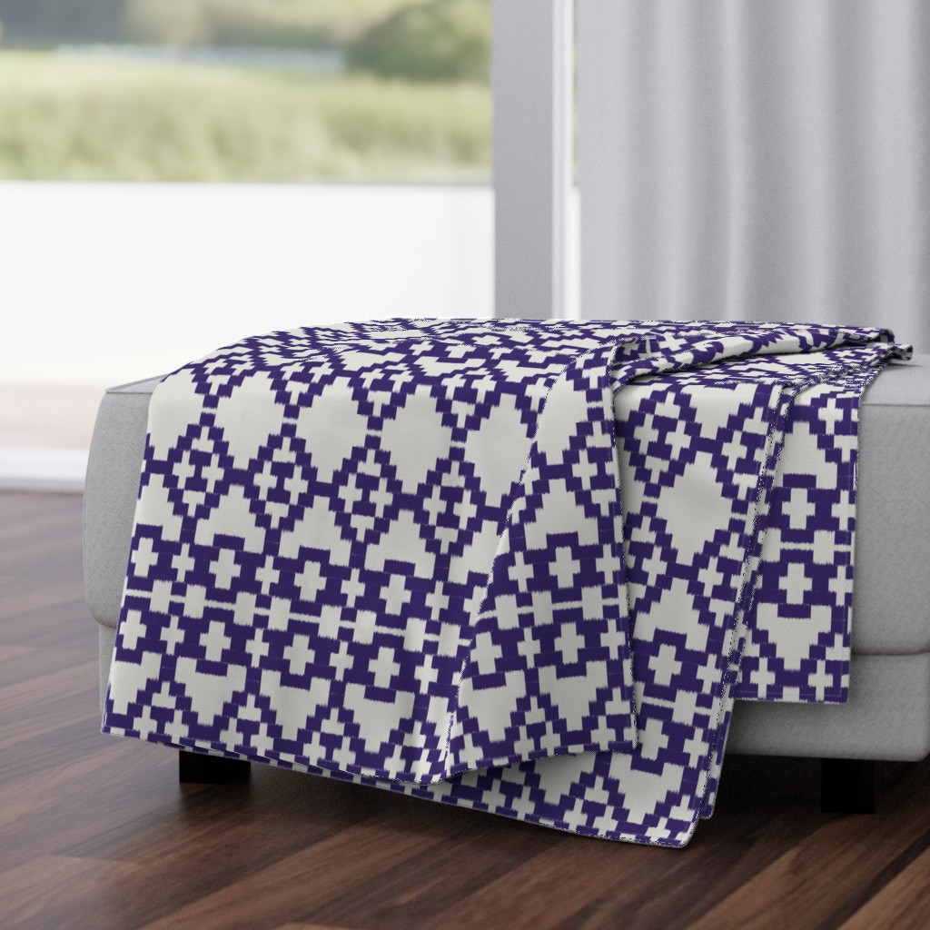 Ikat aztec_violet