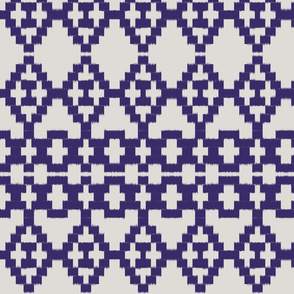 Ikat aztec_violet