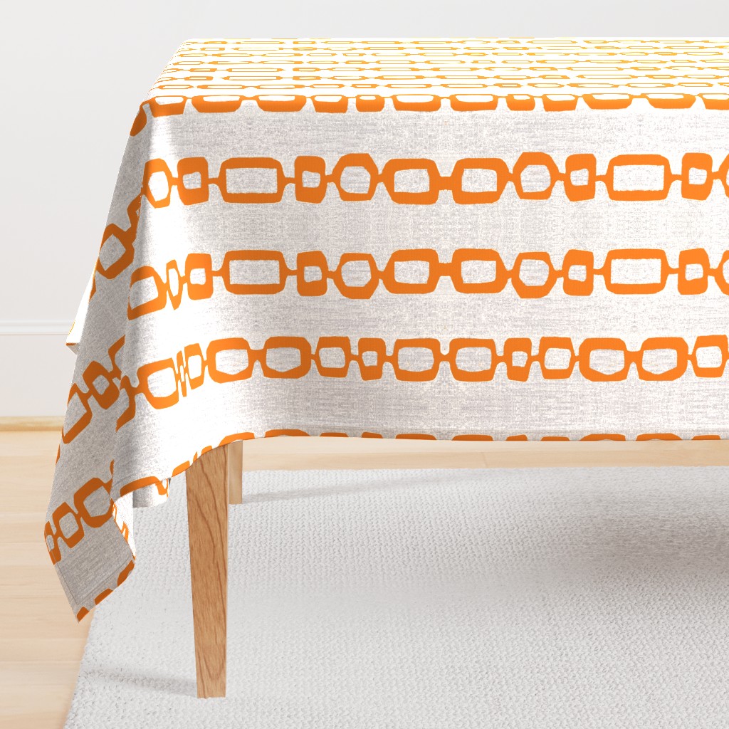 atomic links mid century orange gray